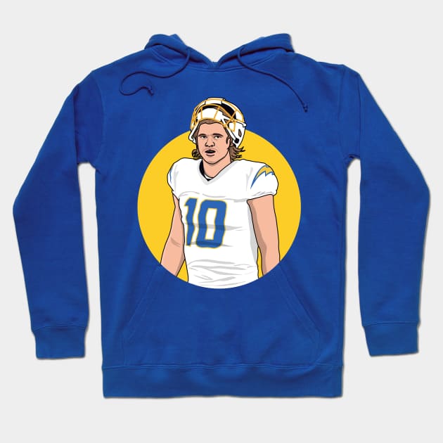 justin herbert and Los Angeles Hoodie by rsclvisual